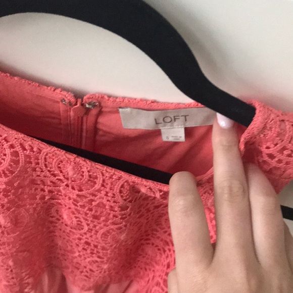 [LOFT] coral dress - Picture 3 of 5